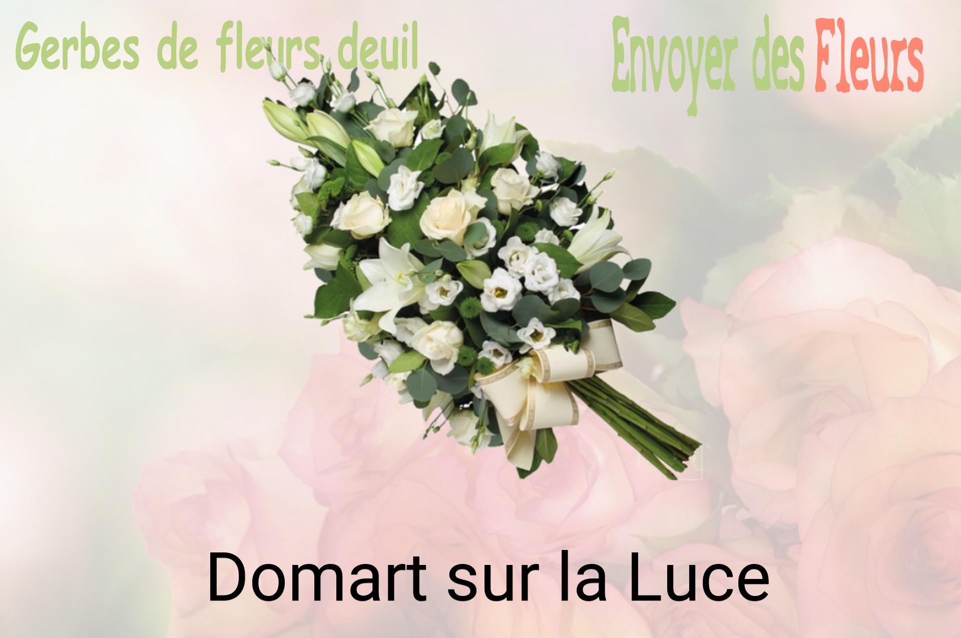 Gerbe de fleurs de deuil livrée à Domart-sur-la-Luce